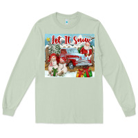Matcha Let It Snow Tumbler Long Sleeve Tee - FaDigitalArtStudio