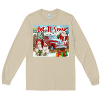 Mushroom Let It Snow Tumbler Long Sleeve Tee - FaDigitalArtStudio