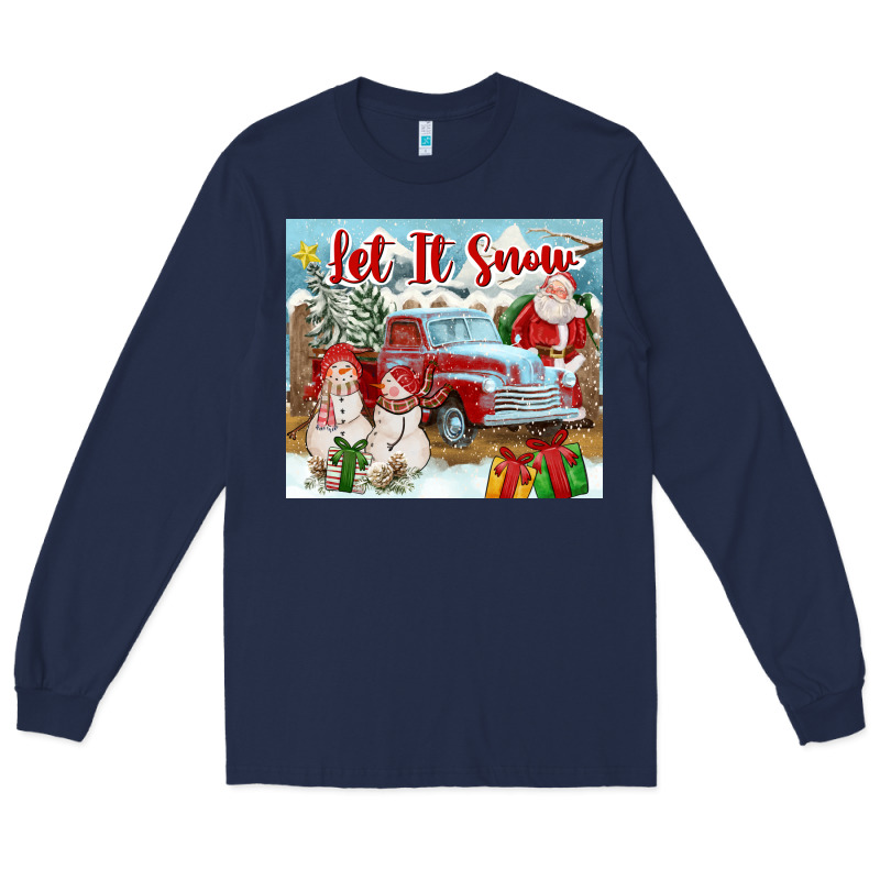 Let It Snow Tumbler Long Sleeve Tee by FaDigitalArtStudio | Teevron
