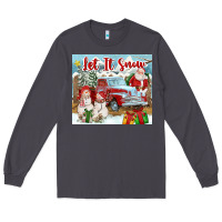 Smoke Let It Snow Tumbler Long Sleeve Tee - FaDigitalArtStudio