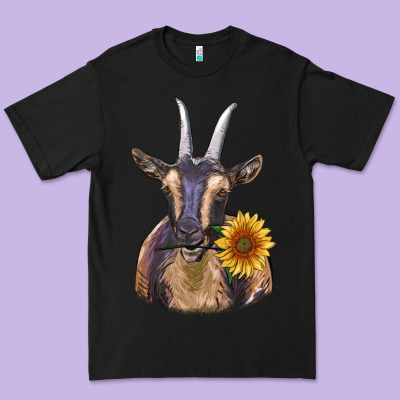 Dark Goat Premium Tee Designed By Ranaportraitstore