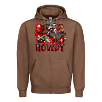 Chestnut rodeo christmas howdy Zipper Hoodie - AdoDesignShop