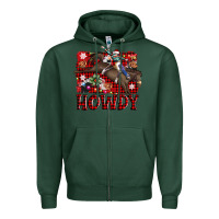 Sports Green rodeo christmas howdy Zipper Hoodie - AdoDesignShop