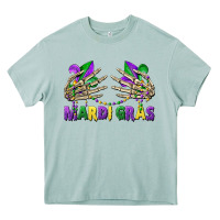 Arona mardi gras skeleton hands Heavy Core Tee - CowGirlArtShop
