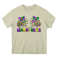 Mossy mardi gras skeleton hands Heavy Core Tee - CowGirlArtShop