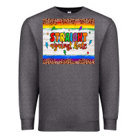 Charcoal Heather straight against hate tumbler Premium Sweatshirt - JahusDesignShop