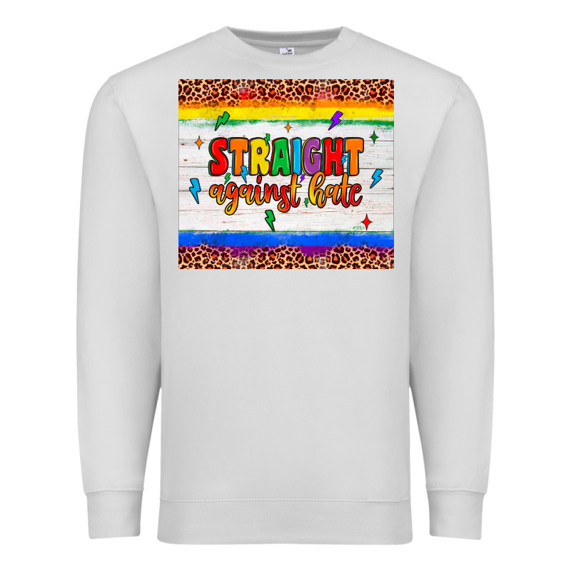Straight Against Hate Tumbler Premium Sweatshirt by JahusDesignShop | Teevron