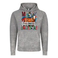 Cloud Rock merry christmas simmental cow Vintage Hoodie - FaDigitalArtStudio