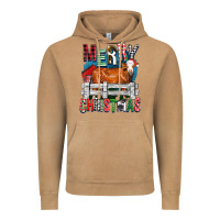 Vintage Camel merry christmas simmental cow Vintage Hoodie - FaDigitalArtStudio