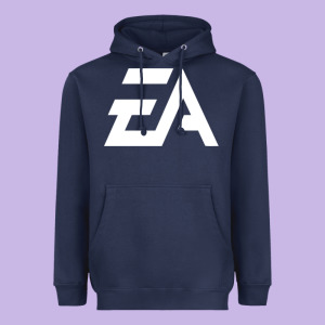 #electronicarts Ea  White Heavyweight Hoodie Designed By Designefamous