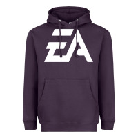 Plum #electronicArts EA  white Heavyweight Hoodie - DesigneFamous