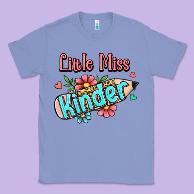 Little Miss Kindergarten Classic Tee Designed By Jasminsmagicworld