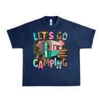 Navy let's go camping Urban Heavy Tee - RanaPortraitStore