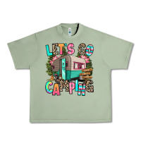 Oil Green let's go camping Urban Heavy Tee - RanaPortraitStore