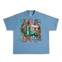 Pebble Blue let's go camping Urban Heavy Tee - RanaPortraitStore