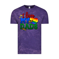 Cloud Purple I love my dads Vintage Tee - FaDigitalArtStudio
