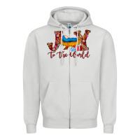 Dove Grey joy to the world Zipper Hoodie - AdoDesignShop