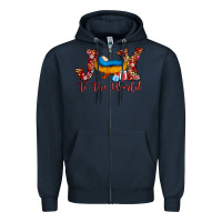 Navy joy to the world Zipper Hoodie - AdoDesignShop