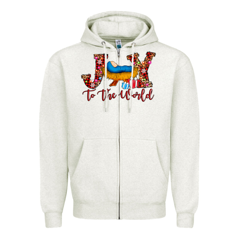 Joy To The World Zipper Hoodie by AdoDesignShop | Teevron