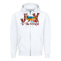 White joy to the world Zipper Hoodie - AdoDesignShop
