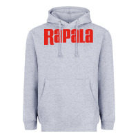 Heather Grey Rapala Fishing Heavyweight Hoodie - DesigneFamous