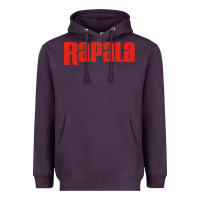 Plum Rapala Fishing Heavyweight Hoodie - DesigneFamous