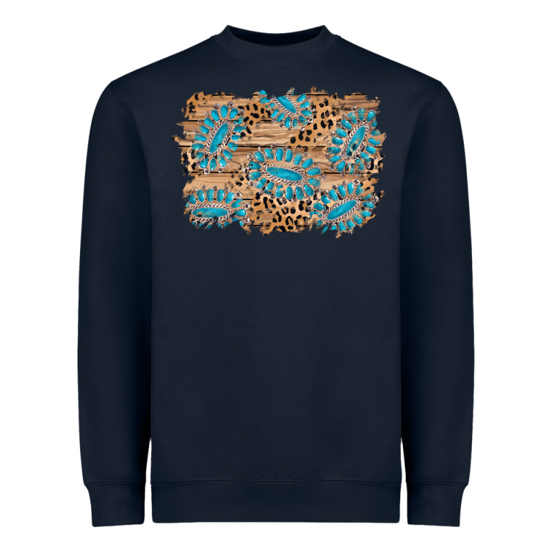 Gemstone Wood Leopard Background Heavyweight Sweatshirt by AdoDesignShop | Teevron