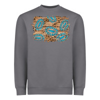 Storm gemstone wood leopard background Heavyweight Sweatshirt - AdoDesignShop