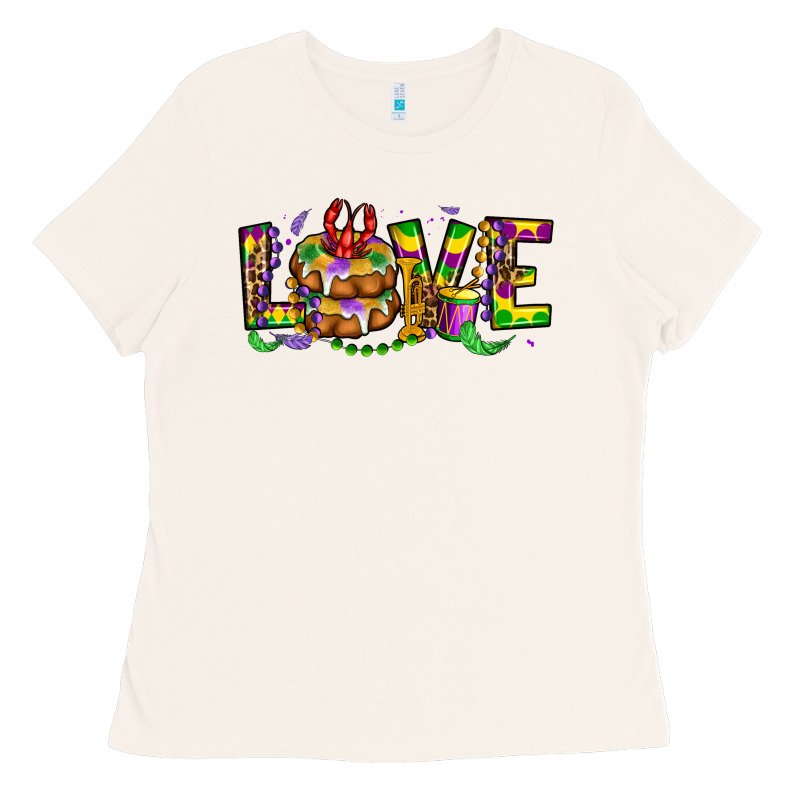 Mardi Gras Love Ladies Tee by OliviaCreatesArt | Teevron