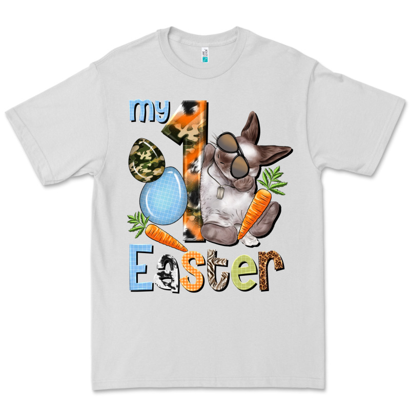 My First Easter Boy Easter Day Premium Tee by HowdyJamesFarm | Teevron