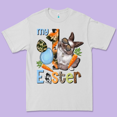 My First Easter Boy Easter Day Premium Tee Designed By Howdyjamesfarm