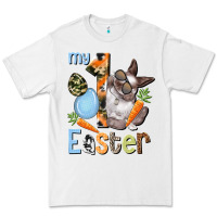 White My first Easter Boy Easter Day Premium Tee - HowdyJamesFarm