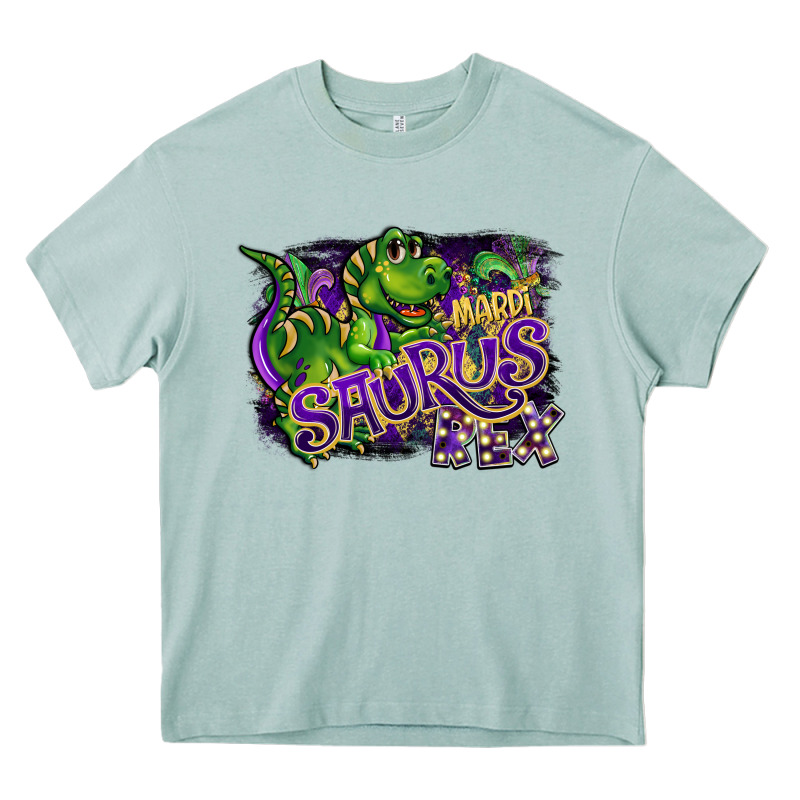 Mardi Saurus Rex Heavy Core Tee by CowGirlArtShop | Teevron