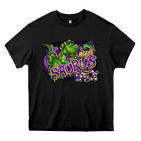 Black mardi saurus rex Heavy Core Tee - CowGirlArtShop
