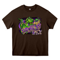 Chocolate Brown mardi saurus rex Heavy Core Tee - CowGirlArtShop