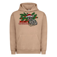 Pigment Burro merry christmas french bulldog Urban Hoodie - RanaPortraitStore