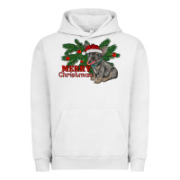 Pigment Lunar Rock merry christmas french bulldog Urban Hoodie - RanaPortraitStore