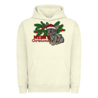 Pigment Pistachio merry christmas french bulldog Urban Hoodie - RanaPortraitStore