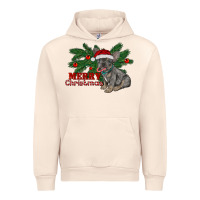 Sandshell merry christmas french bulldog Urban Hoodie - RanaPortraitStore