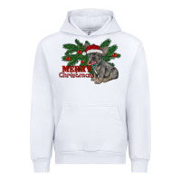 White merry christmas french bulldog Urban Hoodie - RanaPortraitStore