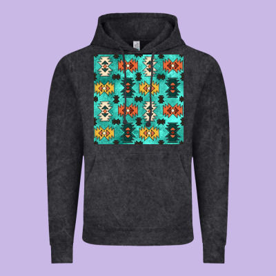 Native American Aztec Seamless Pattern 3 Vintage Hoodie Designed By Bundleandbundleshop