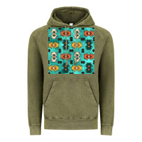 Vintage Olive native american aztec seamless pattern 3 Vintage Hoodie - BundleAndBundleShop