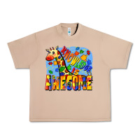 Burro Knowledge is awesome Autism giraffe Urban Heavy Tee - FaDigitalArtStudio