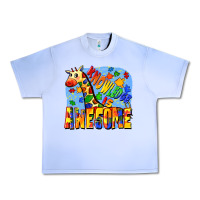 Grape Ice Knowledge is awesome Autism giraffe Urban Heavy Tee - FaDigitalArtStudio