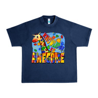 Navy Knowledge is awesome Autism giraffe Urban Heavy Tee - FaDigitalArtStudio