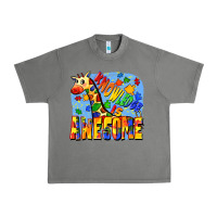 Tornado Knowledge is awesome Autism giraffe Urban Heavy Tee - FaDigitalArtStudio