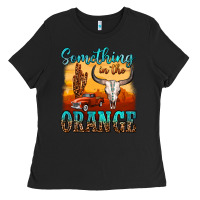 Black something in the orange Ladies Tee - OliviaCreatesArt
