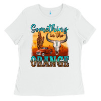 White something in the orange Ladies Tee - OliviaCreatesArt