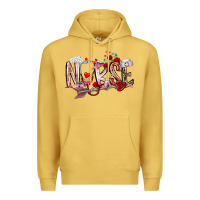 Antique Gold nurse valentines day Premium Hoodie - RacoonDesign