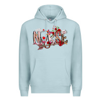 Blue Mist nurse valentines day Premium Hoodie - RacoonDesign